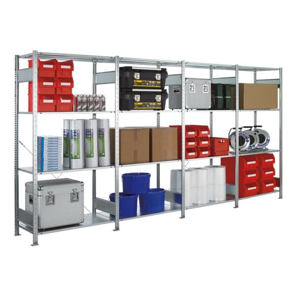 Steekrek - basis open kast, 100 x 30 x 200 cm, verzinkt