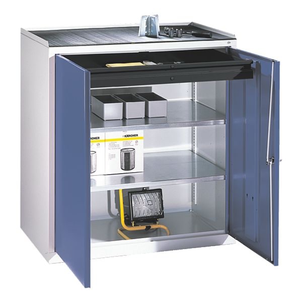 Stalen kast met vleugeldeuren 100 x 100 cm