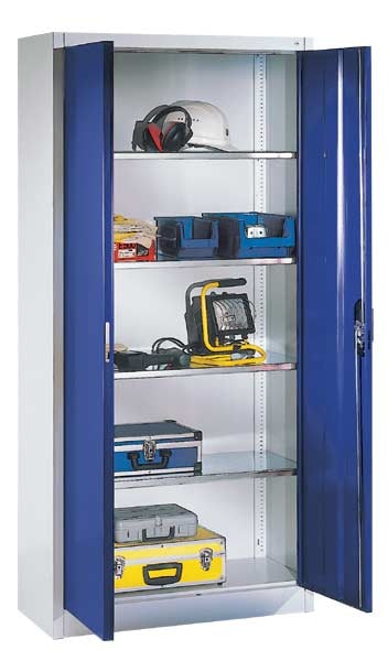 Stalen kast met vleugeldeuren 93 x 195 cm 8922-00 7035/x