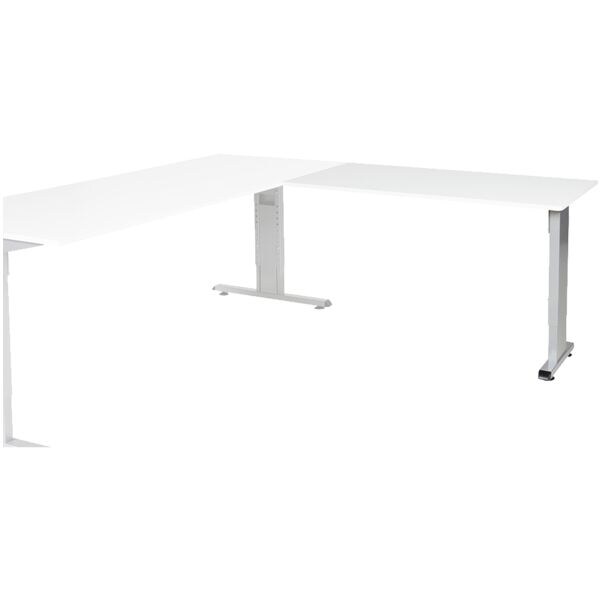 Bijzettafel 120 cm L-poot zilver
