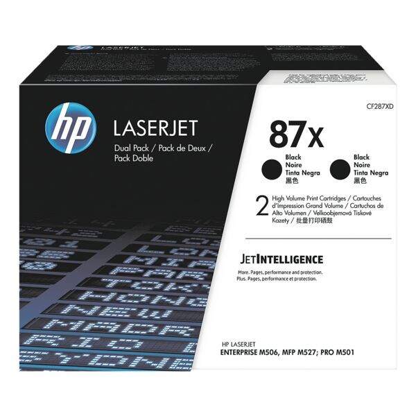 Pak met 2 printcassettes »HP CF287XD«