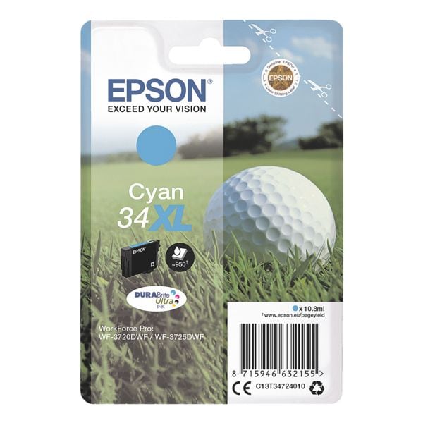 Inktpatroon »34XL« - cyaan