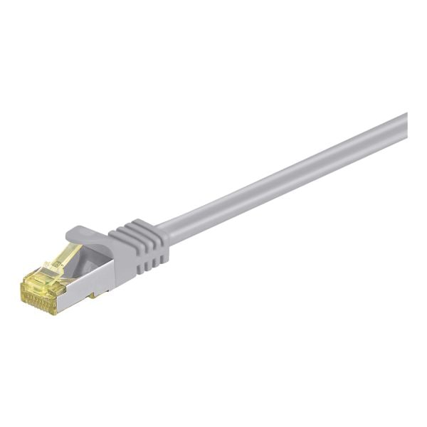 RJ45 Patchkabel S/FTP (PiMF) m. CAT 7 kabel grijs 5 m