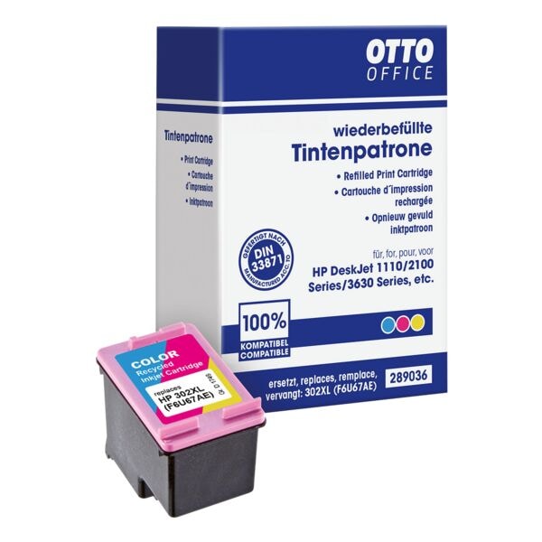 Inktcartridge vervangt Hewlett Packard »F6U67AE« Nr. 302 XL