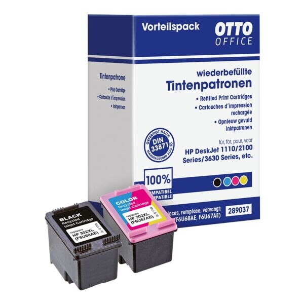 Inktpatronenset vervangt »Hewlett Packards Nr. 302 XL«