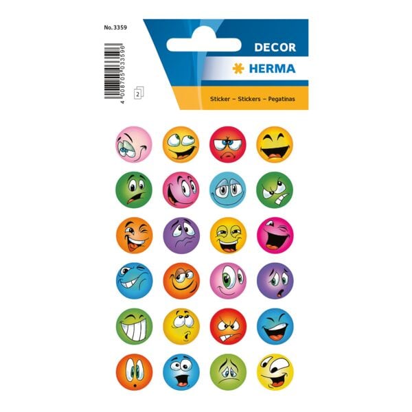 Stickers »DECOR« 3359, grappige gezichten
