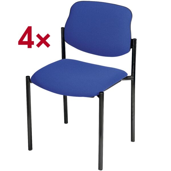Set van 4 stapelstoelen »Quadro«
