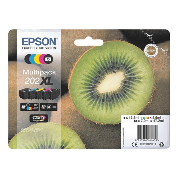 Inktpatronen multipak »202XL« set van 5