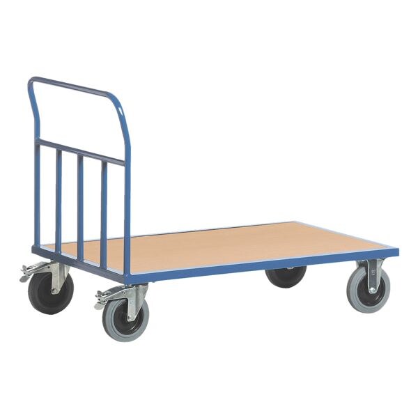 Buis-duwbeugelwagen 85x50 cm houten laadvlak