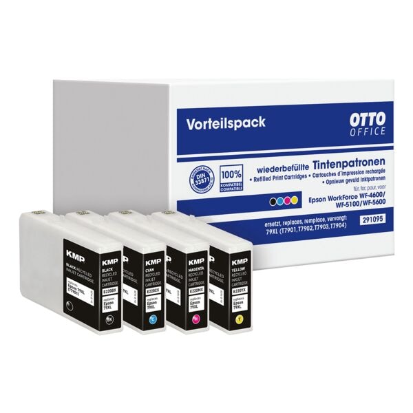 Inktpatronenset vervangt Epson »T7901 / T7902 / T7903 / T7904« Nr. 79XL