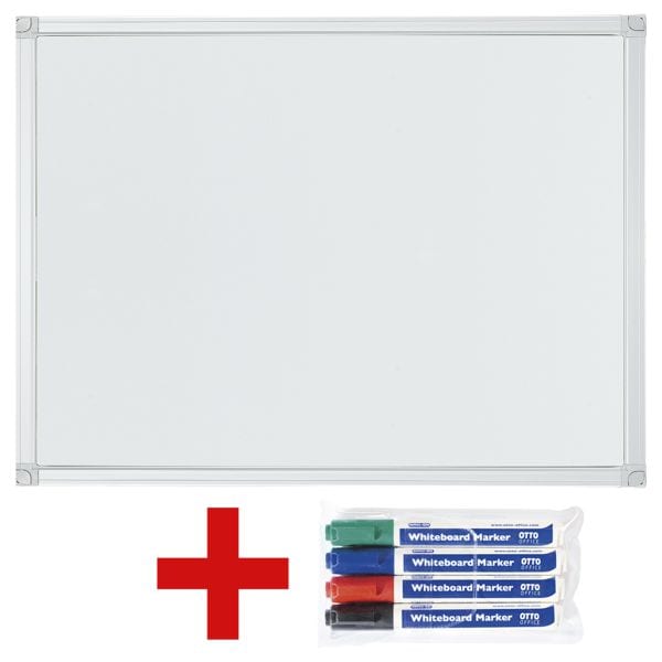 Whiteboard incl. pak van 4 whiteboardstiften