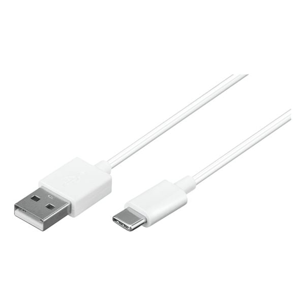 USB-C laad- en synchronisatiekabel 0,1 m wit