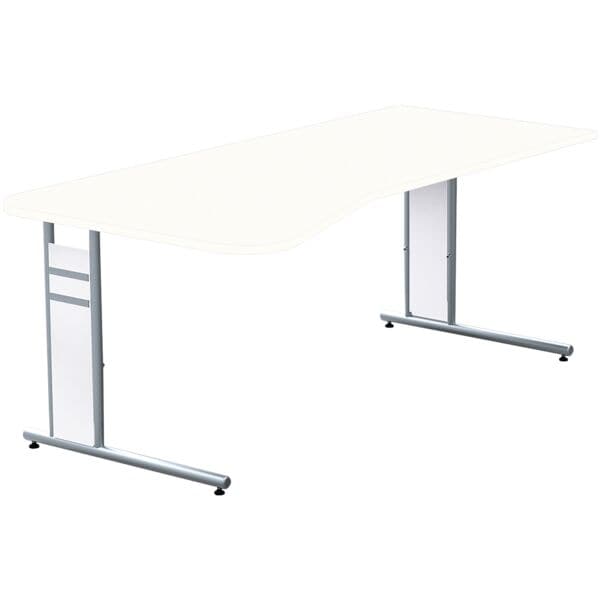 Bureau, vrije vorm »Stage One« 195 cm L-onderstel