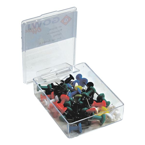 Pak met 40 prikbord pins bont