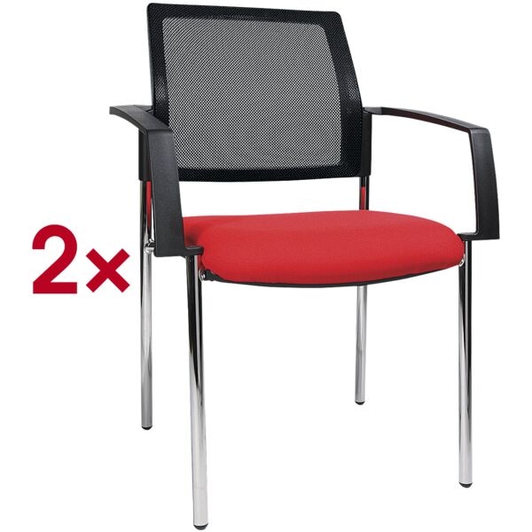Set van 2 bezoekersstoelen »BtoB 10«