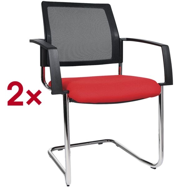 Set van 2 bezoekersstoelen »BtoB 20«