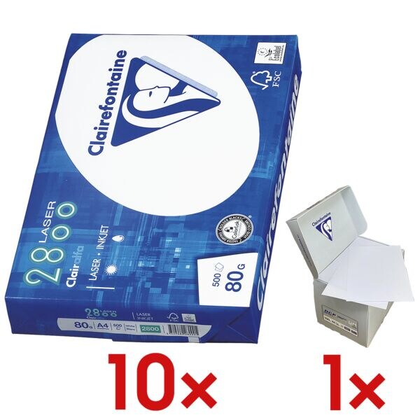 10x multifunctioneel printerpapier incl. 1x memobox