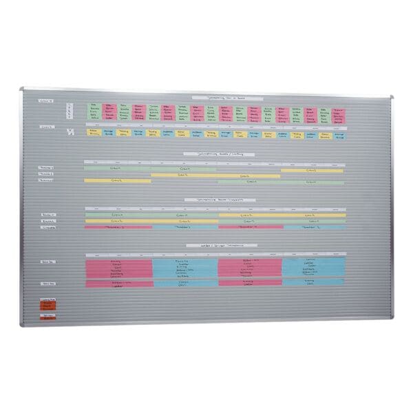 Insteekbord »Visiplan« 200 x 130 cm (73 rails)