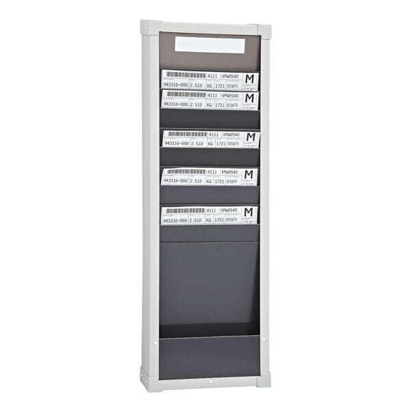Kaartenbord voor A4 documenten 26 x 75 cm (1x 10 vakken)