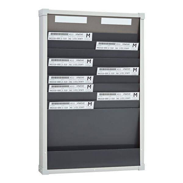 Kaartenbord voor A4 documenten 49 x 75 cm (2x 10 vakken)