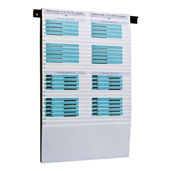Documenten planbord voor A4/A5 (50 x 79,5 cm) 29 vakken