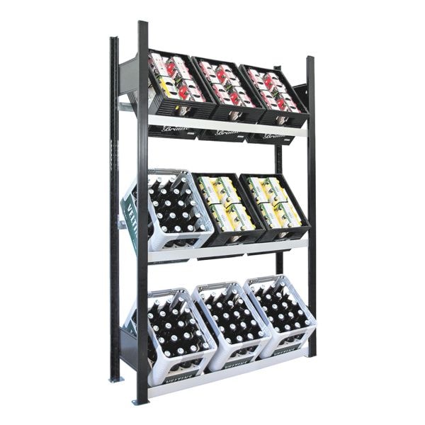 Open kast voor drankkratten 130 cm breed