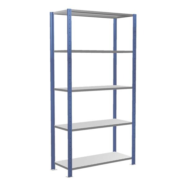 Stalen open kast 130x200 cm »MULTIplus150« 40 cm diepte 5 legborden basiselement