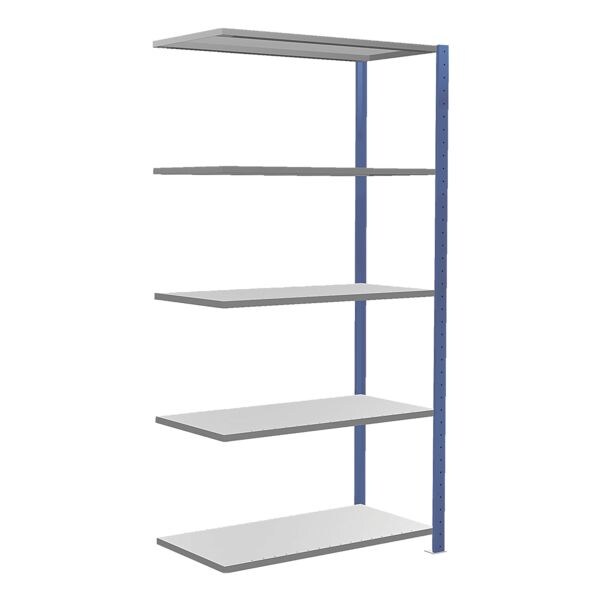 Uitbreiding stalen open kast 130x200 cm »MULTIplus150« 5 legborden 50 cm diepte