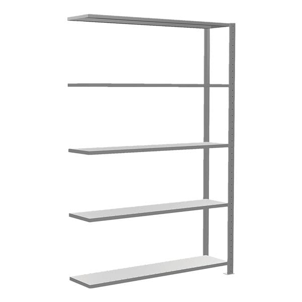 Uitbreiding stalen open kast 130x200 cm »MULTIplus150« 30 cm diepte 5 legborden