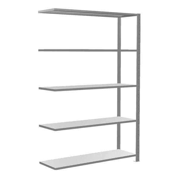 Uitbreiding stalen open kast 130x200 cm »MULTIplus150« 40 cm diepte 5 legborden