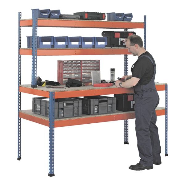 Werkbank »18000-A1« 153,6 x 198,1 cm met open kast