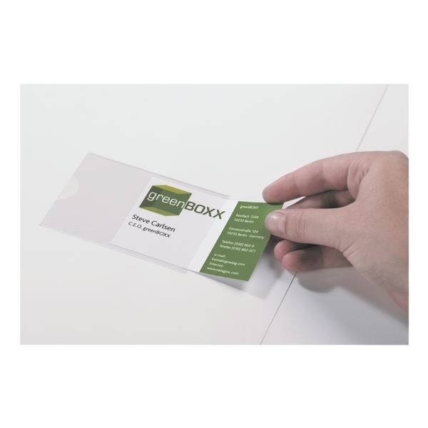 Zelfklevende insteekhoezen »POCKETFIX&reg;« 57 x 90 mm 10 stuks