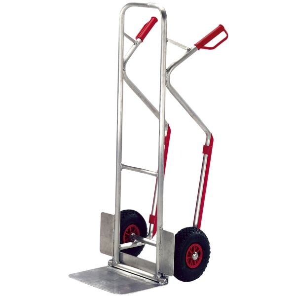 Aluminium stapelwagen met vol rubberen wielen