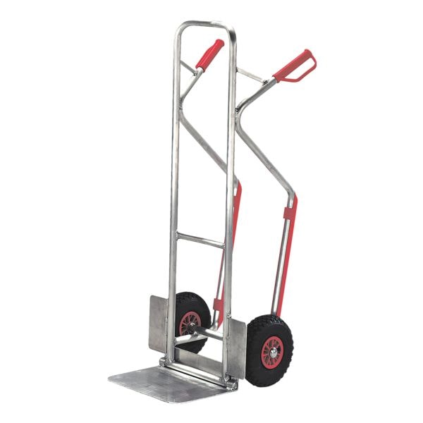 Aluminium stapelwagen met luchtbanden
