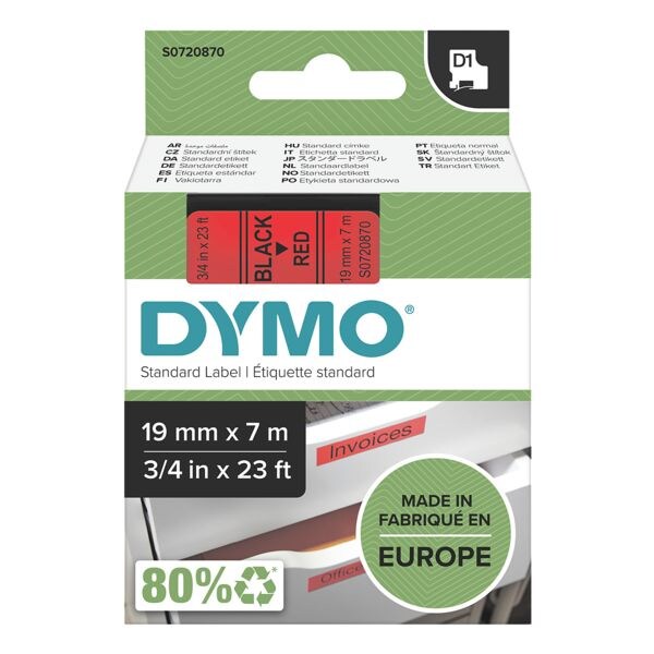 D1-labeltape 19 mm x 7 m