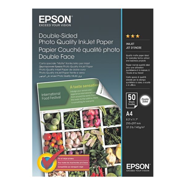 Dubbelzijdig fotopapier »Double-Sided Photo Quality Inkjet Paper« A4 120 g