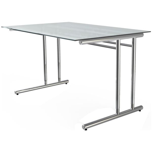 Glazen bureau »Artline Transparent« 120 cm hoogte verstelbaar