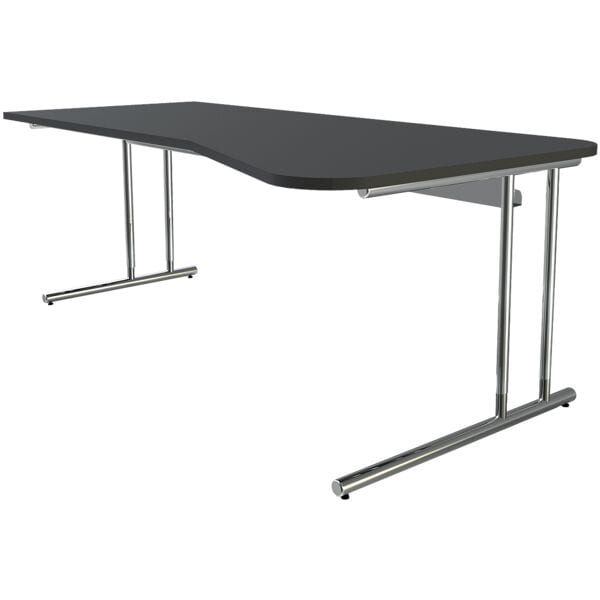 Bureau, vrije vorm »Artiline Transparent« 195 cm hoogte verstelbaar
