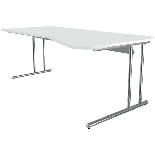 Bureau, vrije vorm »Artiline Transparent« 195 cm hoogte verstelbaar