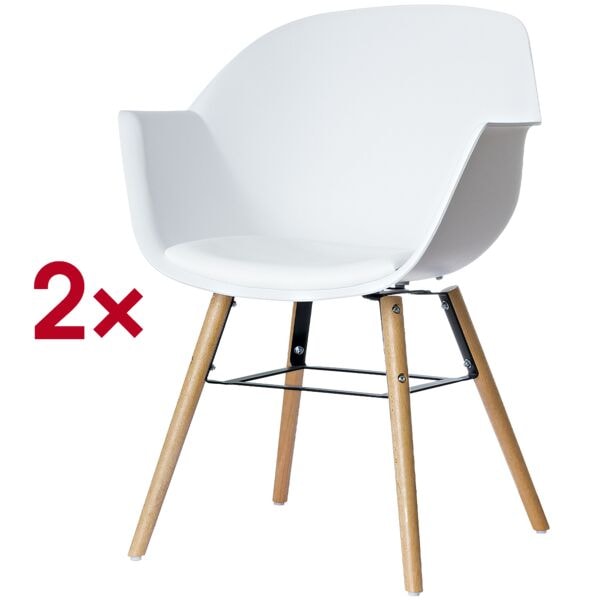 Set van 2 bezoekersstoelen »Wiseman«