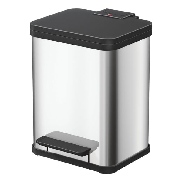 Afvalemmer »Eco duo Plus M« roestvrijstaal 2 x 9 liter