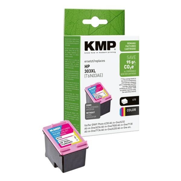 Inktpatroon vervangt Hewlett Packard »303 XL (T6N03AE)« cyaan, magenta, geel