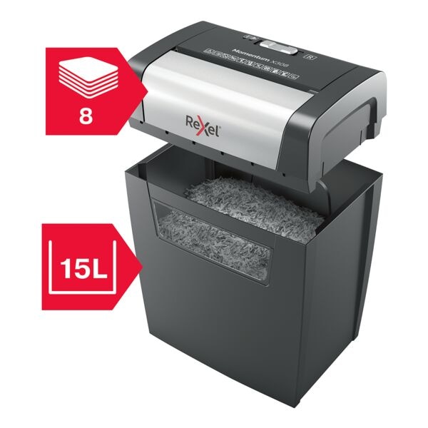 Papiervernietiger »Momentum X308« snijdt snippers tot 8 bladen
