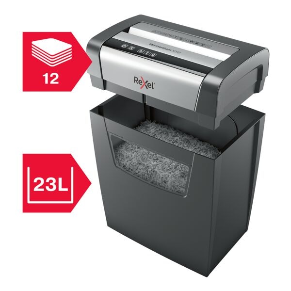 Papiervernietiger »Momentum X312« snijdt snippers tot 12 bladen