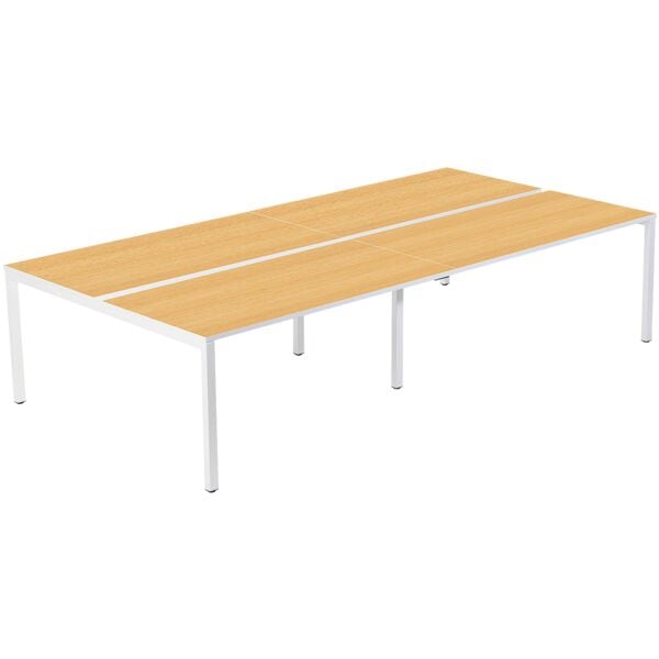 Dubbel bureau 240 cm