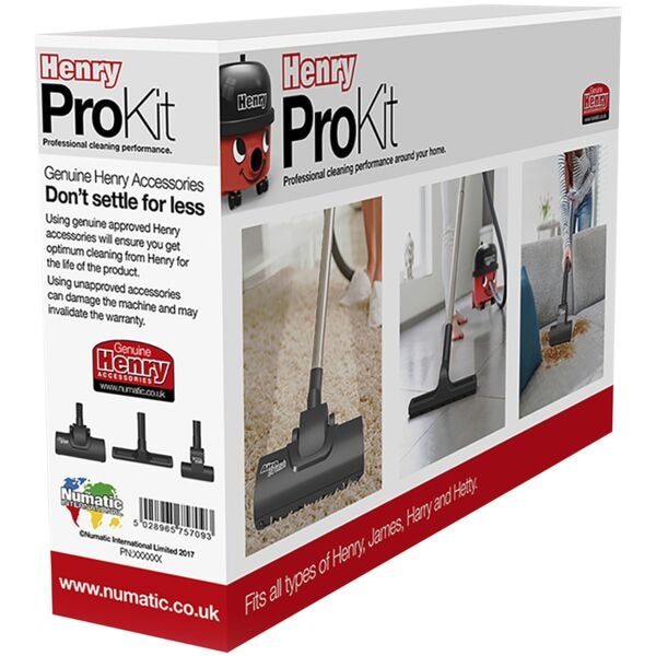 Set van 3 professionele stofzuiger mondstukken »HENRY ProKit«