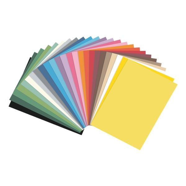 Gekleurd papier 130 g/m² 25 kleuren A4 100 bladen