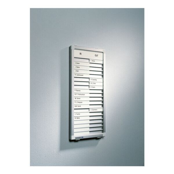 Planbord »Aan-/afwezigheidsplanner PROFESSIONAL 7-622300« voor 30 personen