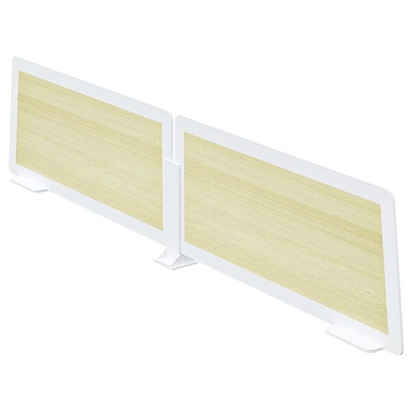 Set van 2 tafelscheidingswanden voor easyDesk dubbele bureaus 60 x 35 cm