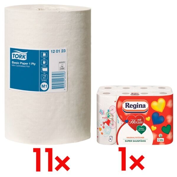 11 rollen witte papieren handdoekjes 1-laags (wit, niet geperforeerd, 21,5 cm x 120 m) incl. keukenrollen 11 rollen witte papieren handdoekjes 1-laags (wit, niet geperforeerd, 21,5 cm x 120 m) incl. keukenrollen